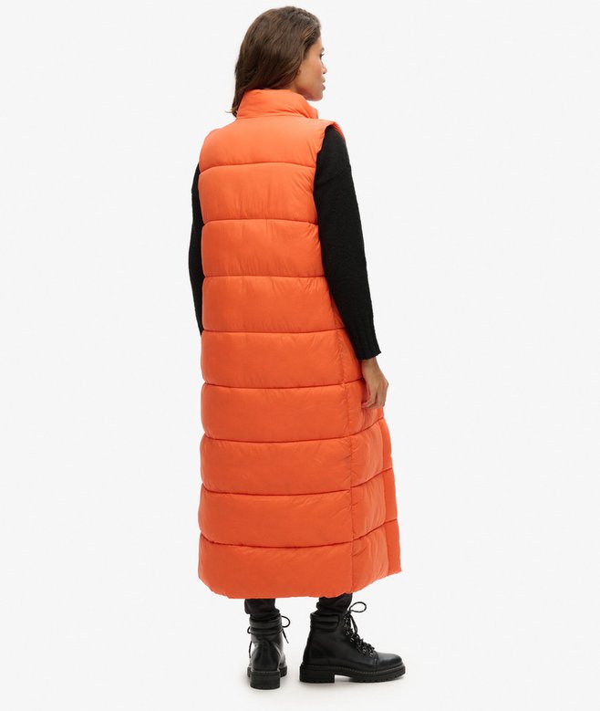 Superdry Chaleco Largo Acolchado Ripstop