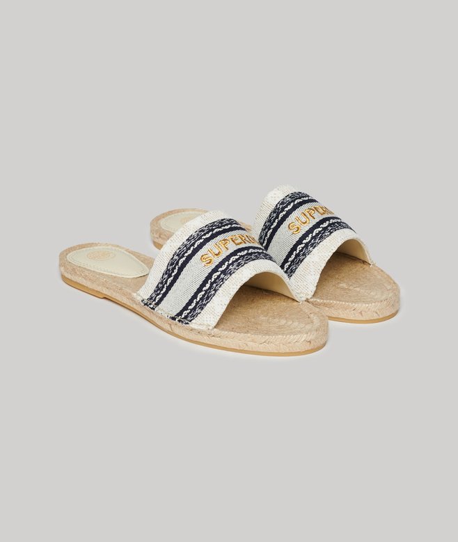 superdry Chanclas de lona estilo alpargata