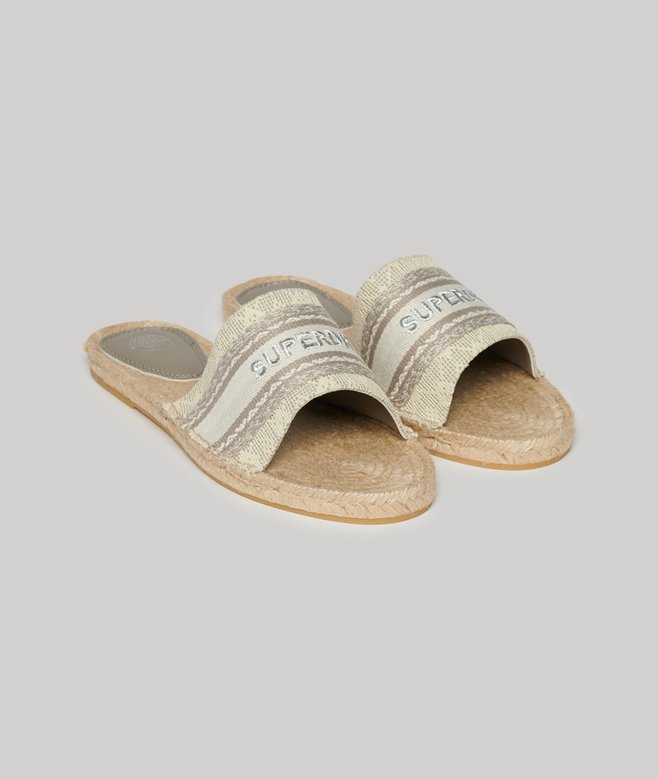 superdry Chanclas de lona estilo alpargata