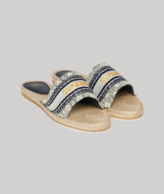 superdry Chanclas de lona estilo alpargata