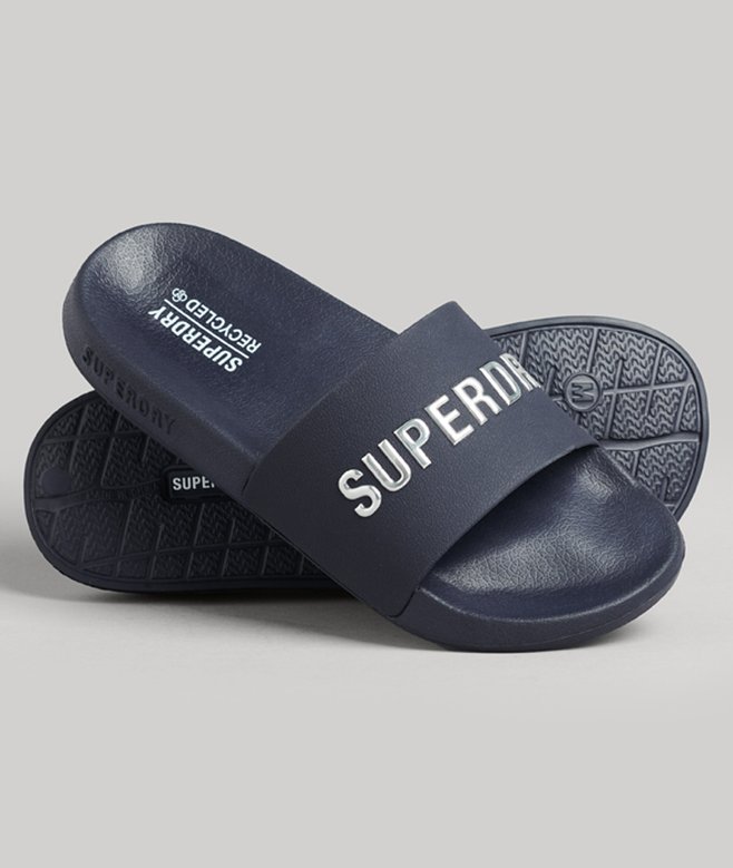 superdry Chanclas de piscina con logotipo CODE