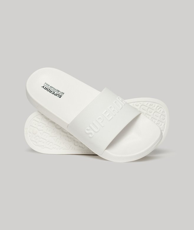 superdry Chanclas de piscina veganas con logo