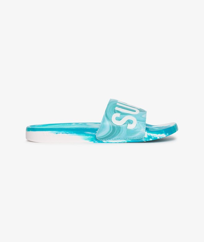 superdry Chanclas de piscina veganas Marble