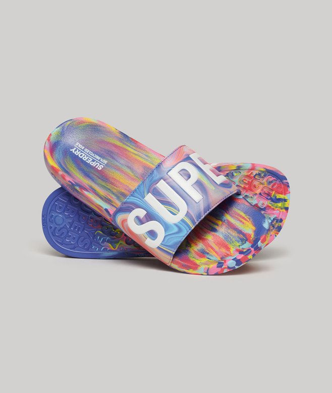 superdry Chanclas de piscina veganas Marble