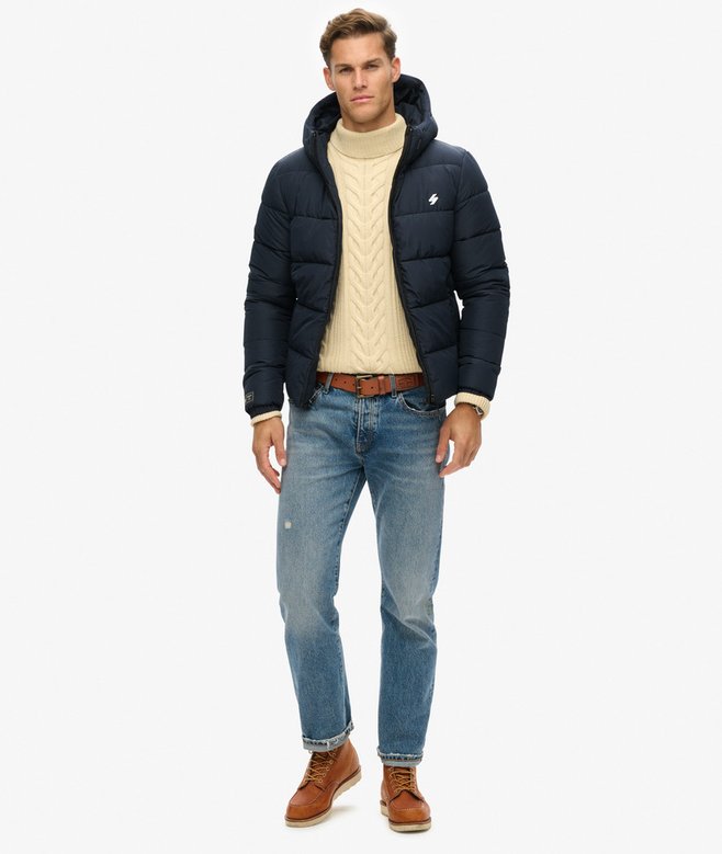 Superdry Chaqueta Acolchada Con Capucha Sports