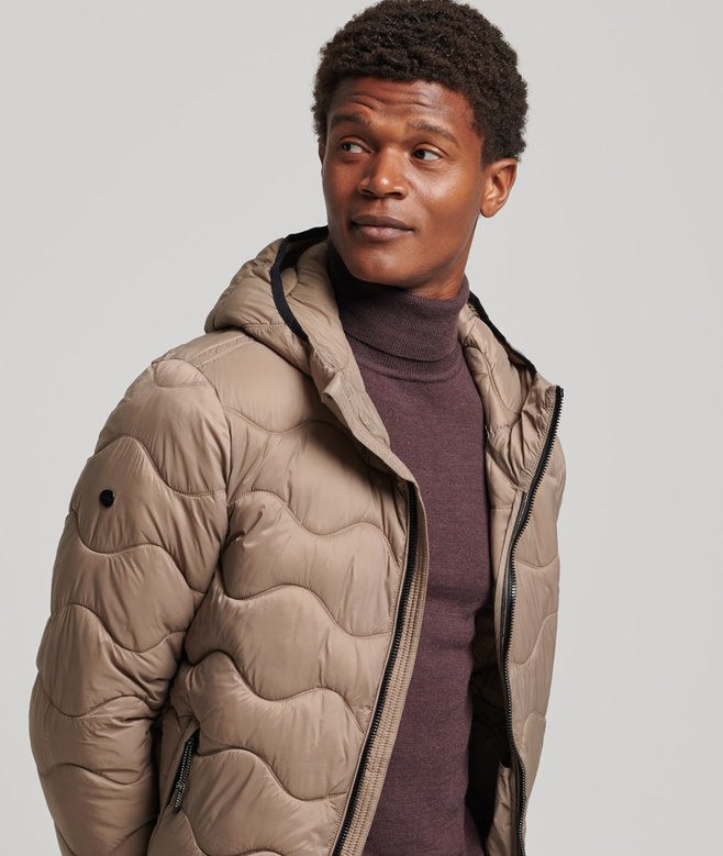 Superdry Chaqueta Acolchada Ligera Con Capucha