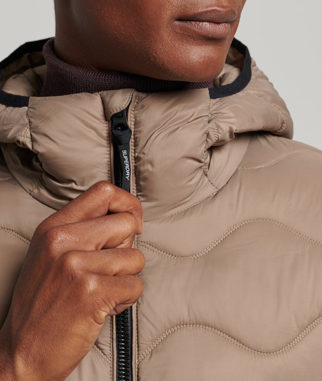 Superdry Chaqueta Acolchada Ligera Con Capucha