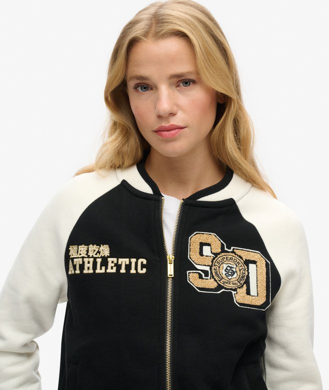Superdry Chaqueta Bómber De Punto Gráfica College