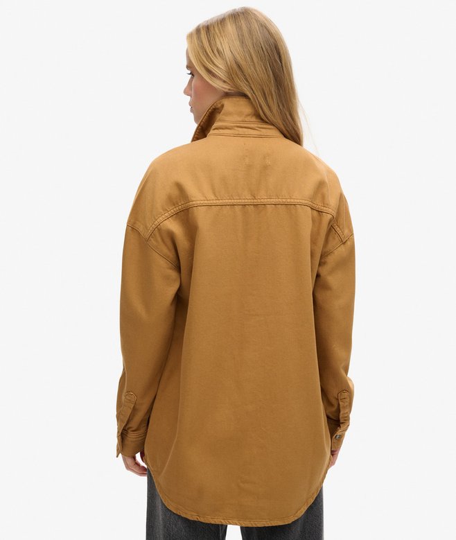 Superdry Chaqueta Camisera Vaquera Oversize