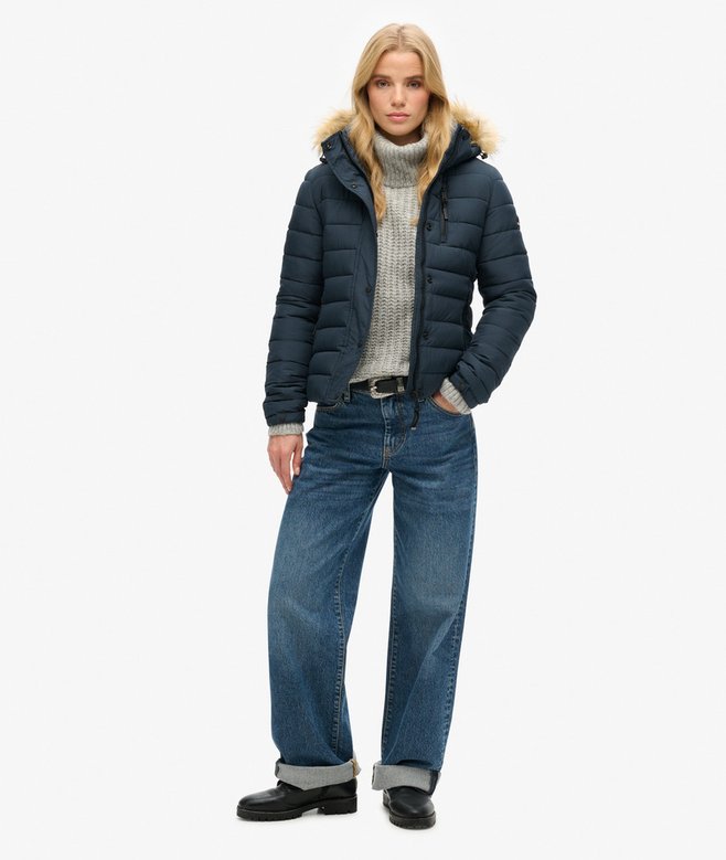 Superdry Chaqueta Clásica De Pelo Sintético Fuji