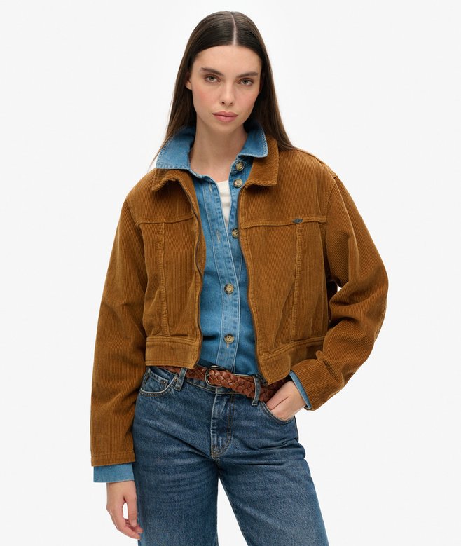superdry Chaqueta corta de pana Vintage