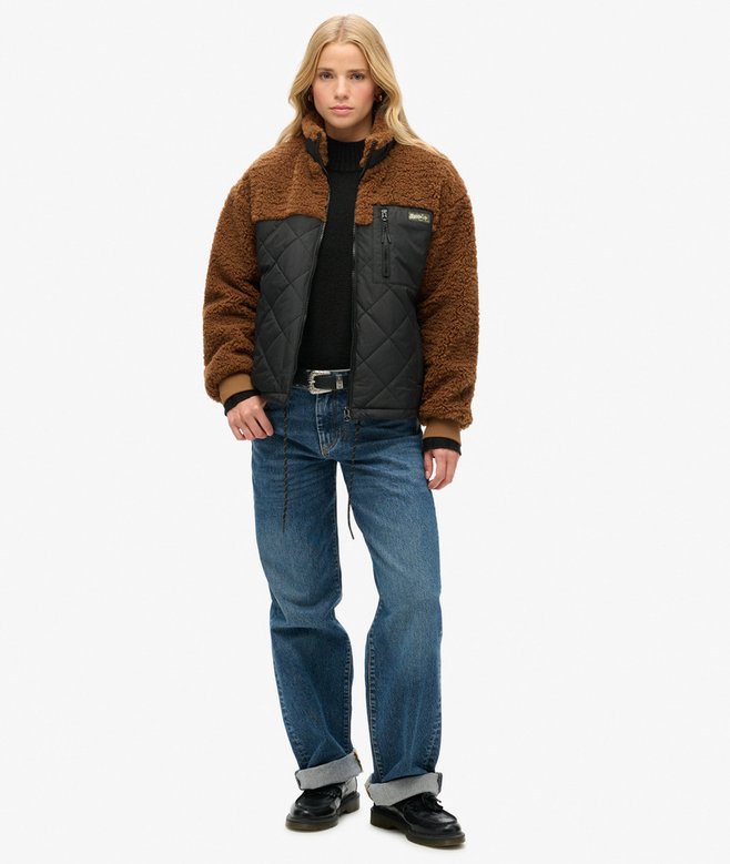 Superdry Chaqueta Híbrida De Tejido Polar Workwear