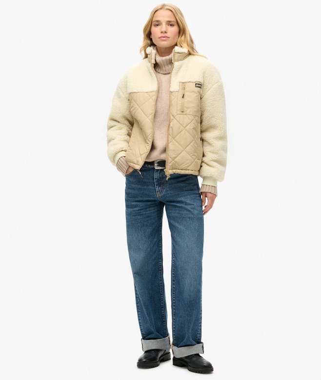 Superdry Chaqueta Híbrida De Tejido Polar Workwear