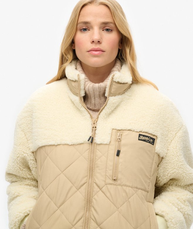 Superdry Chaqueta Híbrida De Tejido Polar Workwear