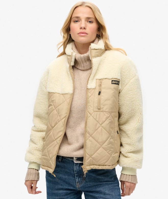 superdry Chaqueta híbrida de tejido polar Workwear