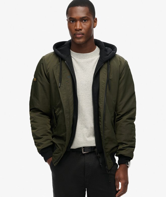 superdry Chaqueta militar con capucha MA1