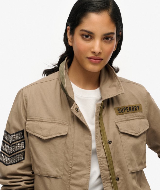 Superdry Chaqueta Militar M65 Adornada