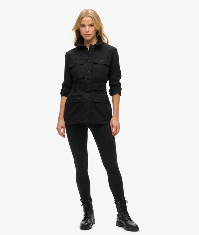 Superdry Chaqueta Safari De Algodón Con Cinturón