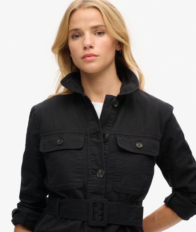 Superdry Chaqueta Safari De Algodón Con Cinturón