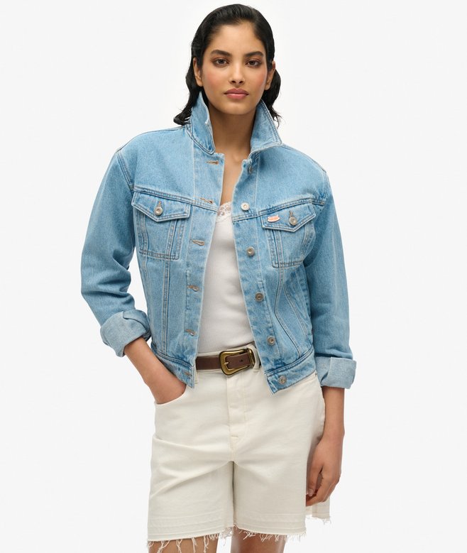 Superdry Chaqueta Vaquera Con Adornos