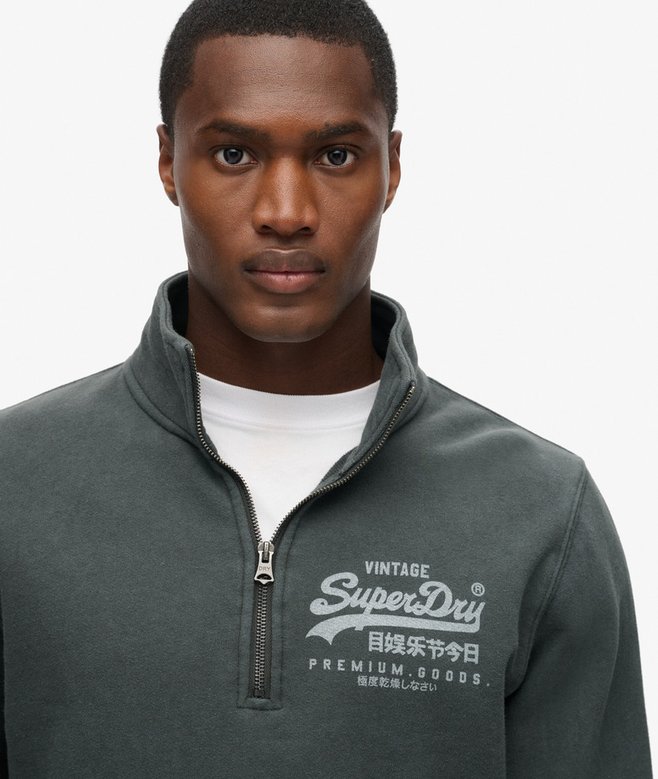 Superdry Con Gráfico Y Media Cremallera Clásica