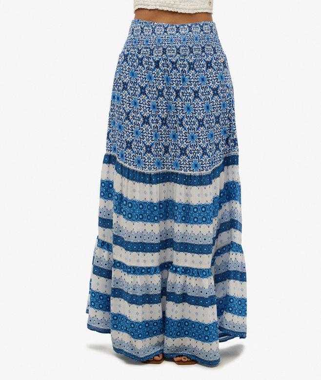 Superdry Falda Larga Estampada