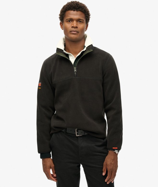 superdry Forro polar con media cremallera Active