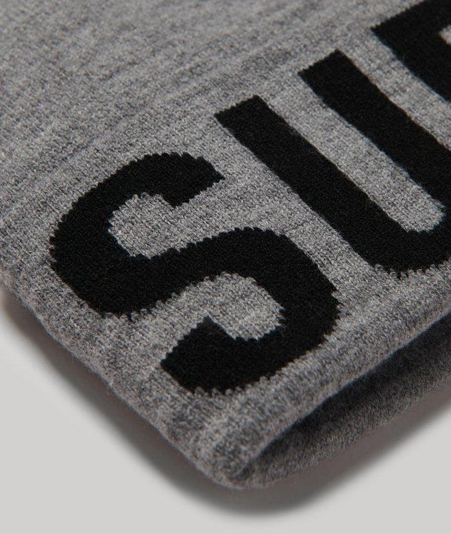 Superdry Gorro De Punto Con La Marca