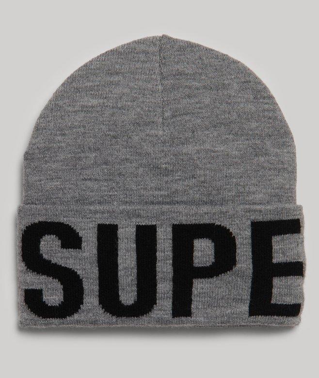superdry Gorro de punto con la marca
