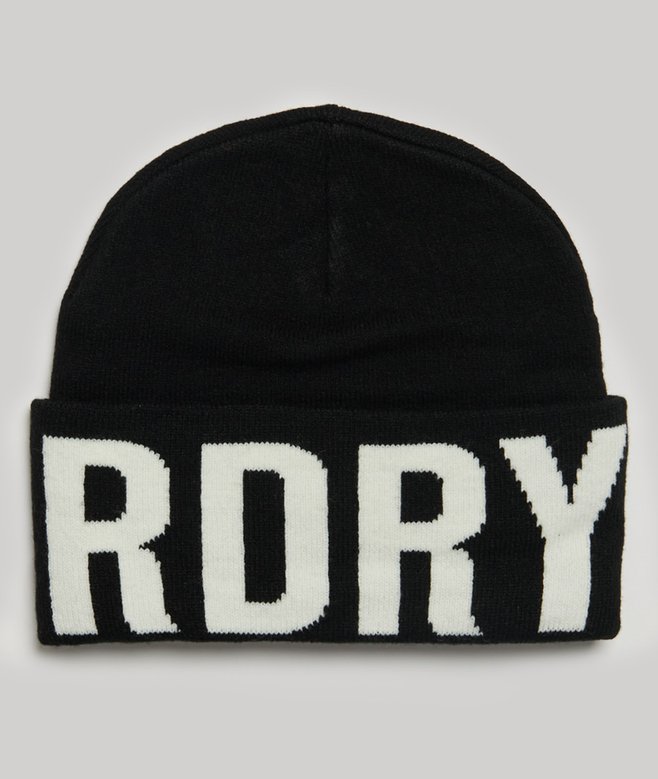 Superdry Gorro De Punto Con La Marca