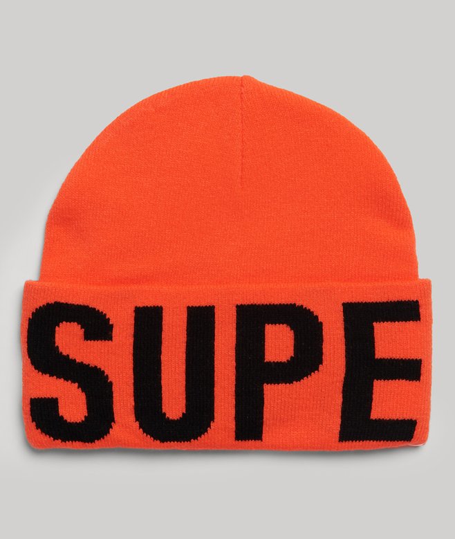 superdry Gorro de punto con la marca