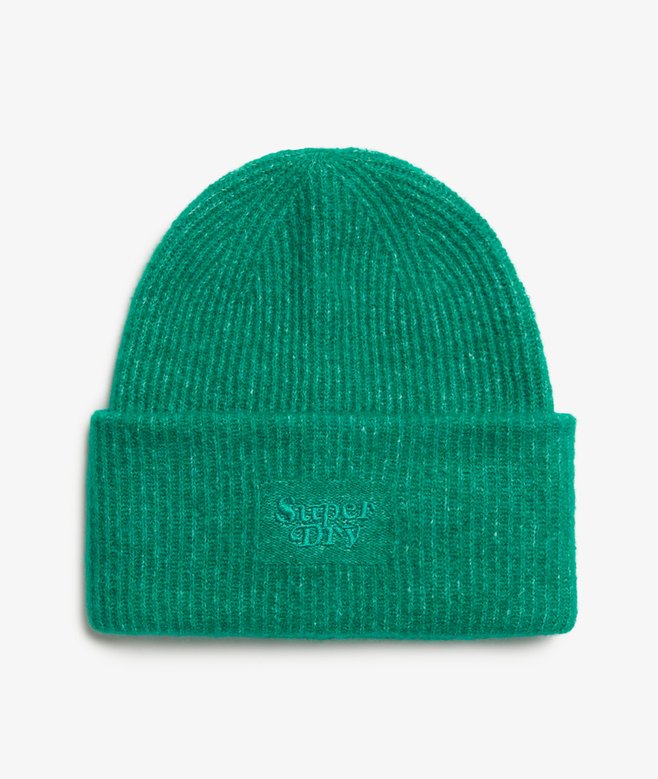 superdry Gorro de punto de canalé suave