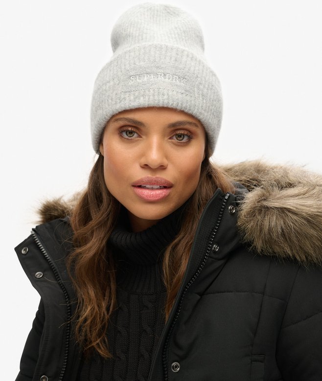 Superdry Gorro De Punto De Canalé Suave