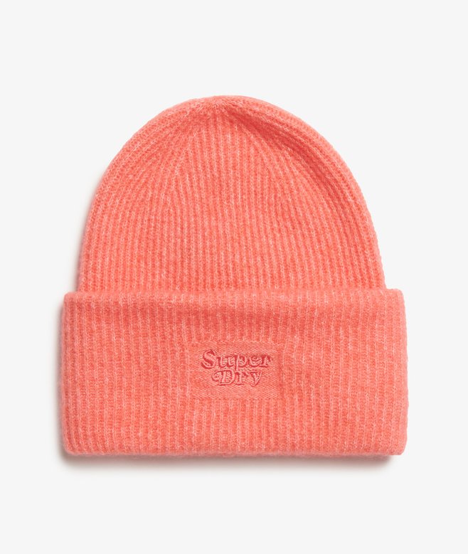 superdry Gorro de punto de canalé suave