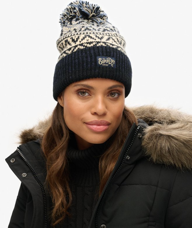 Superdry Gorro De Punto Estampado