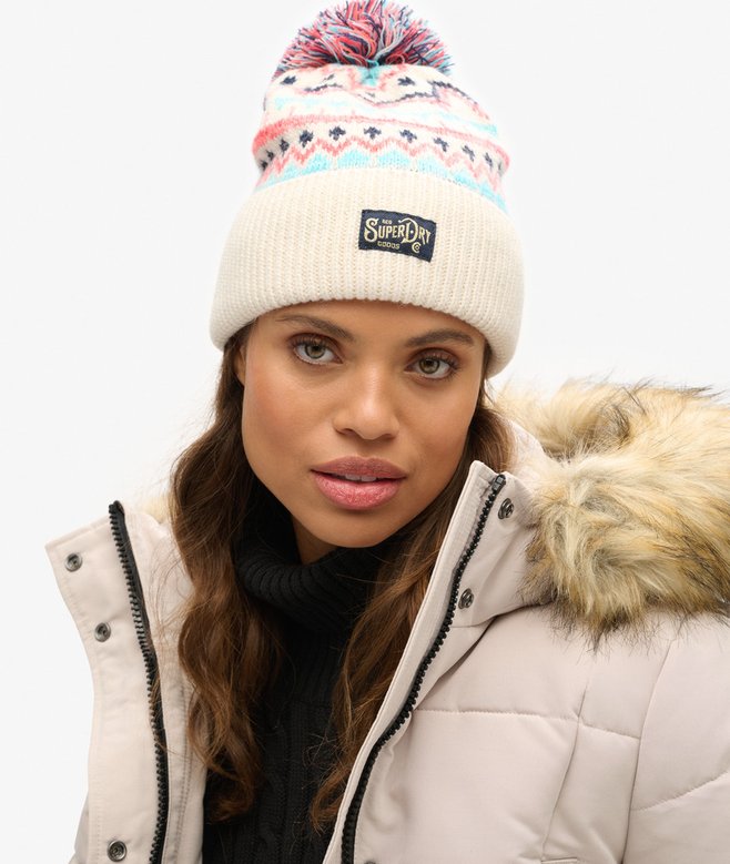 Superdry Gorro De Punto Estampado