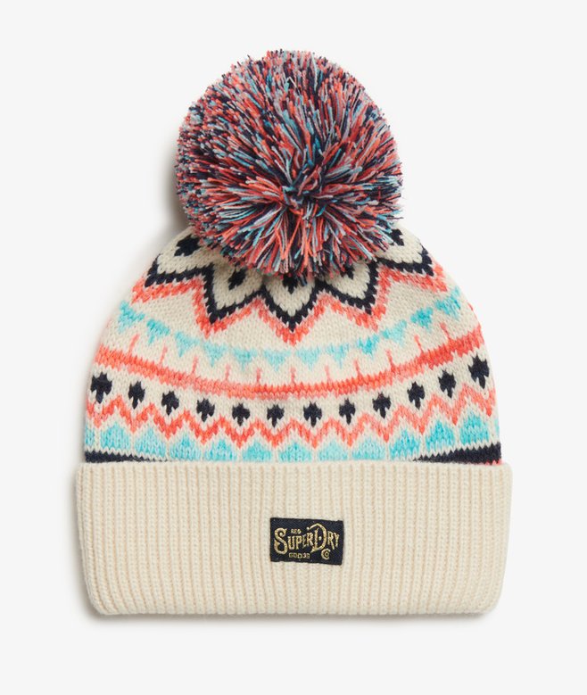 superdry Gorro de punto estampado
