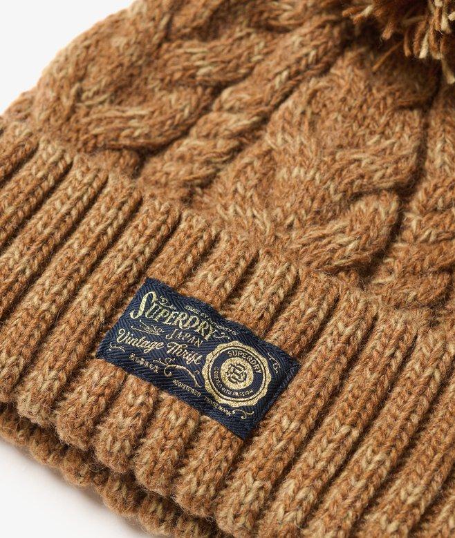 Superdry Gorro De Punto Trenzado Grueso