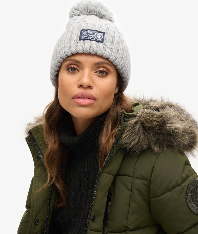 Superdry Gorro De Punto Trenzado Grueso