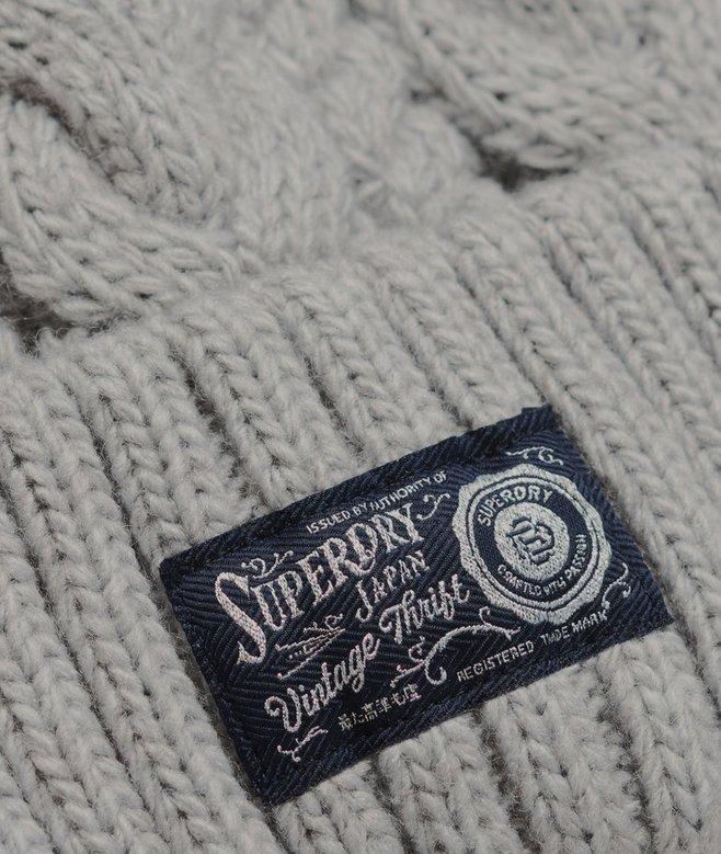 Superdry Gorro De Punto Trenzado Grueso