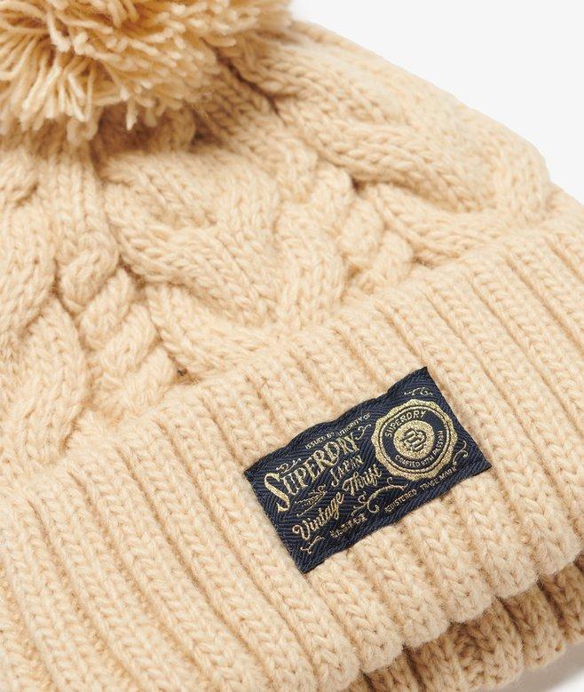 Superdry Gorro De Punto Trenzado Grueso
