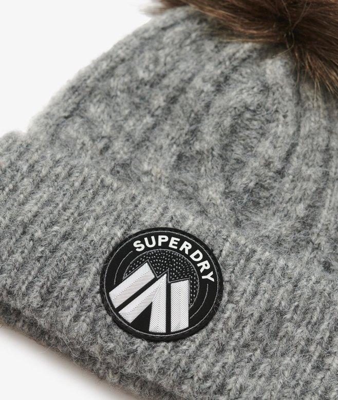 Superdry Gorro De Punto Trenzado Luxe