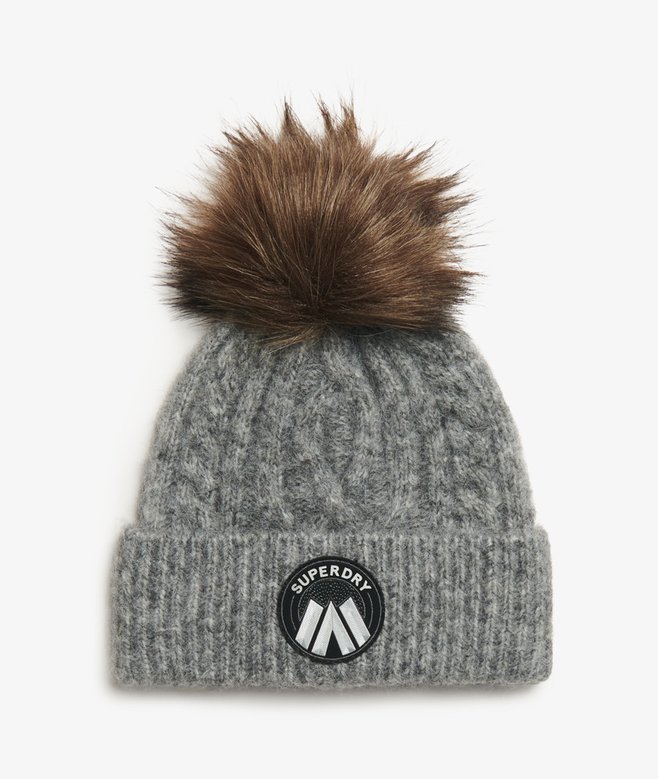 superdry Gorro de punto trenzado Luxe