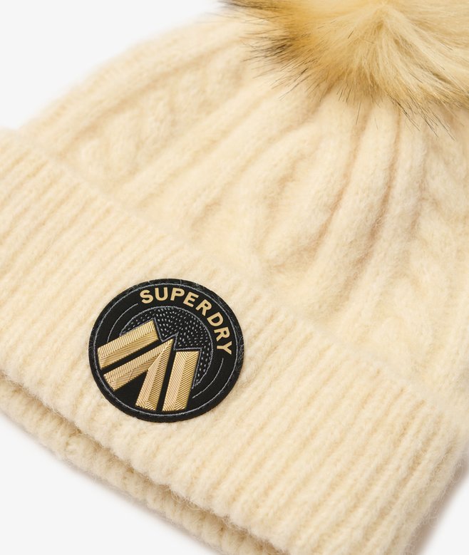 Superdry Gorro De Punto Trenzado Luxe