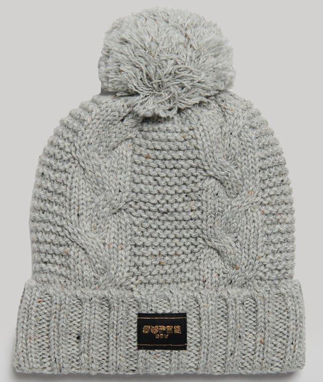 superdry Gorro en punto trenzado