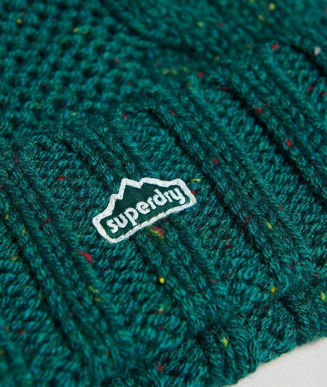Superdry Gorro En Punto Trenzado Con Pompón