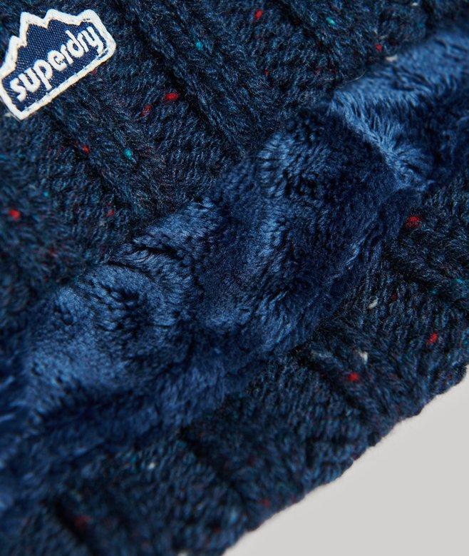 Superdry Gorro En Punto Trenzado Con Pompón