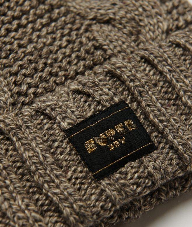 Superdry Gorro En Punto Trenzado