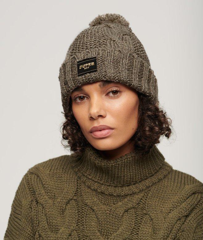 Superdry Gorro En Punto Trenzado