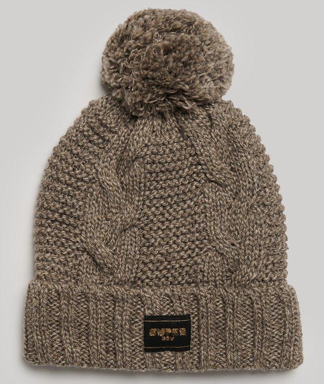 superdry Gorro en punto trenzado